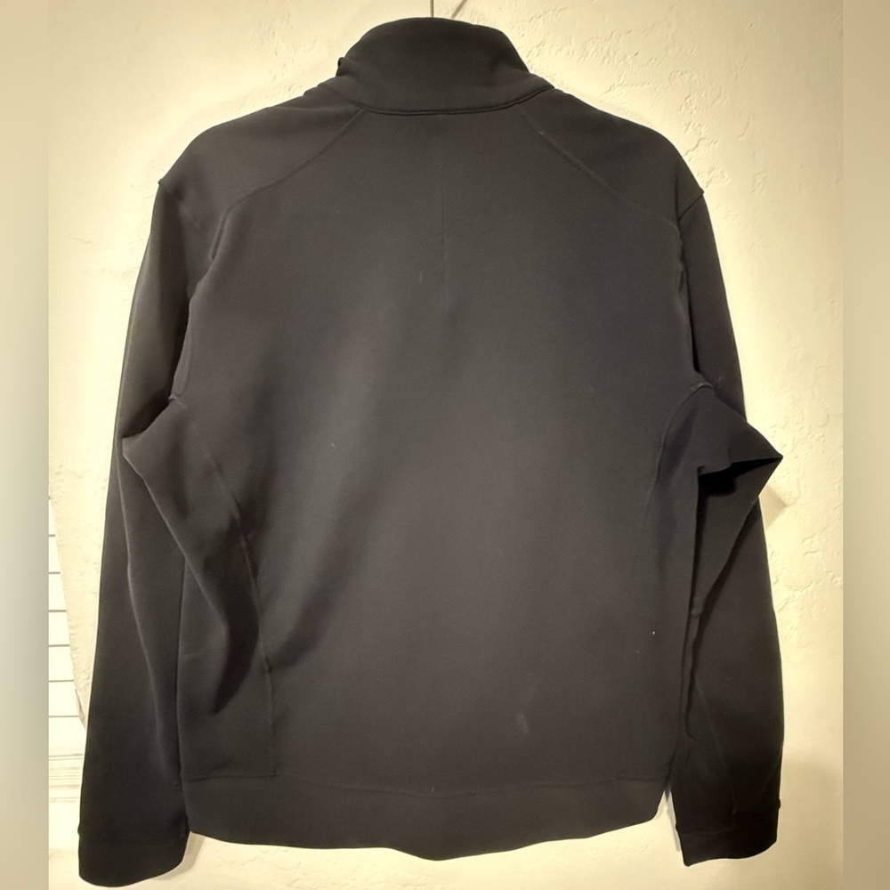 Lululemon Sojourn Track Jacket Large Black Full Zip Stretch Softshell Warpstreme - Picture 7 of 11